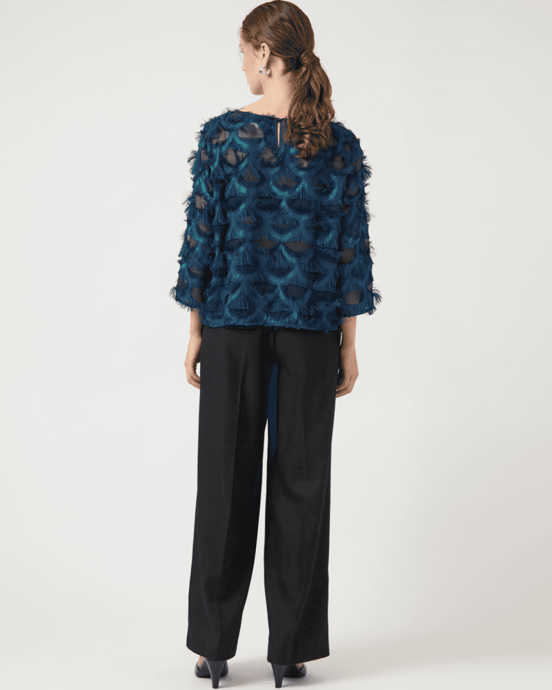 YASPAZILLA 3/4 TOP - SHOW FEATHER Blauw YASPAZILLA 3/4 TOP - SHOW FEATHER Blauw