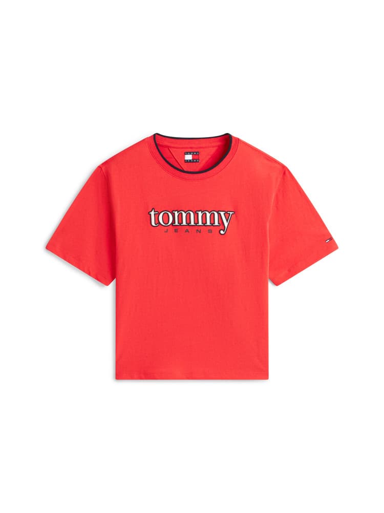 TJW BXY Tommy Applique SS Tee Rood TJW BXY Tommy Applique SS Tee Rood