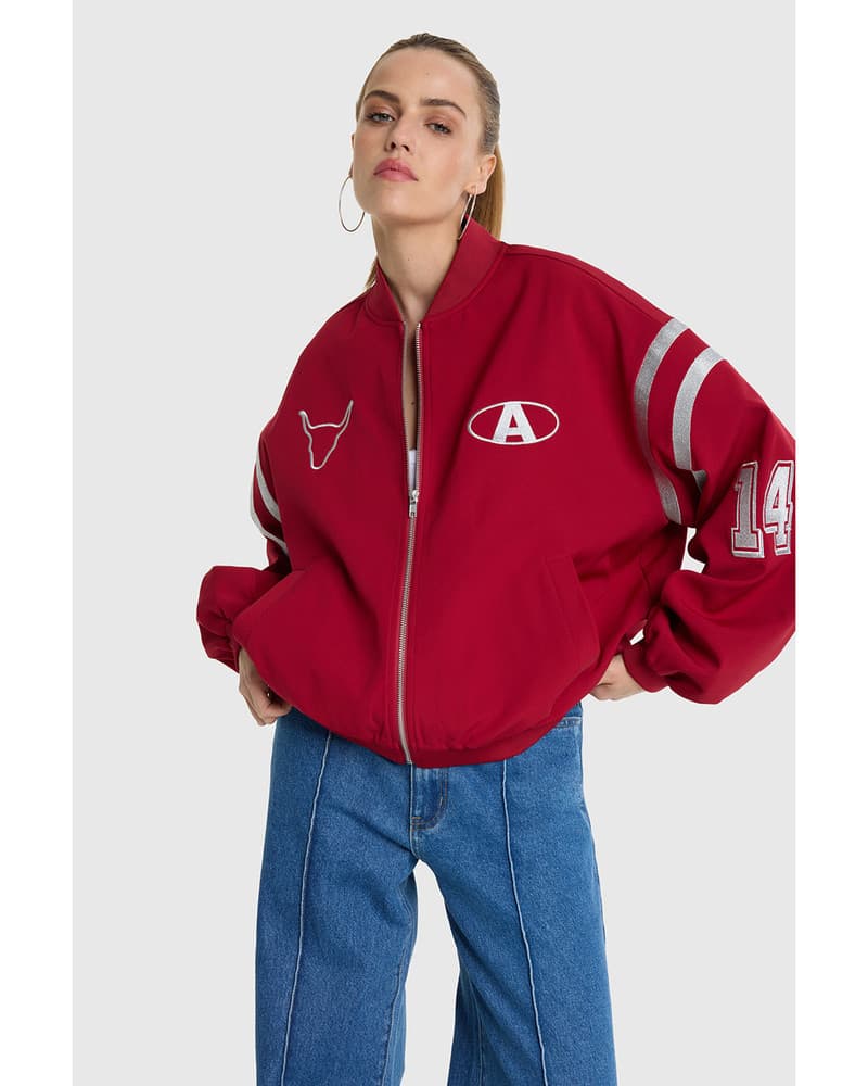 ladies woven tape jacket Bordeaux ladies woven tape jacket Bordeaux