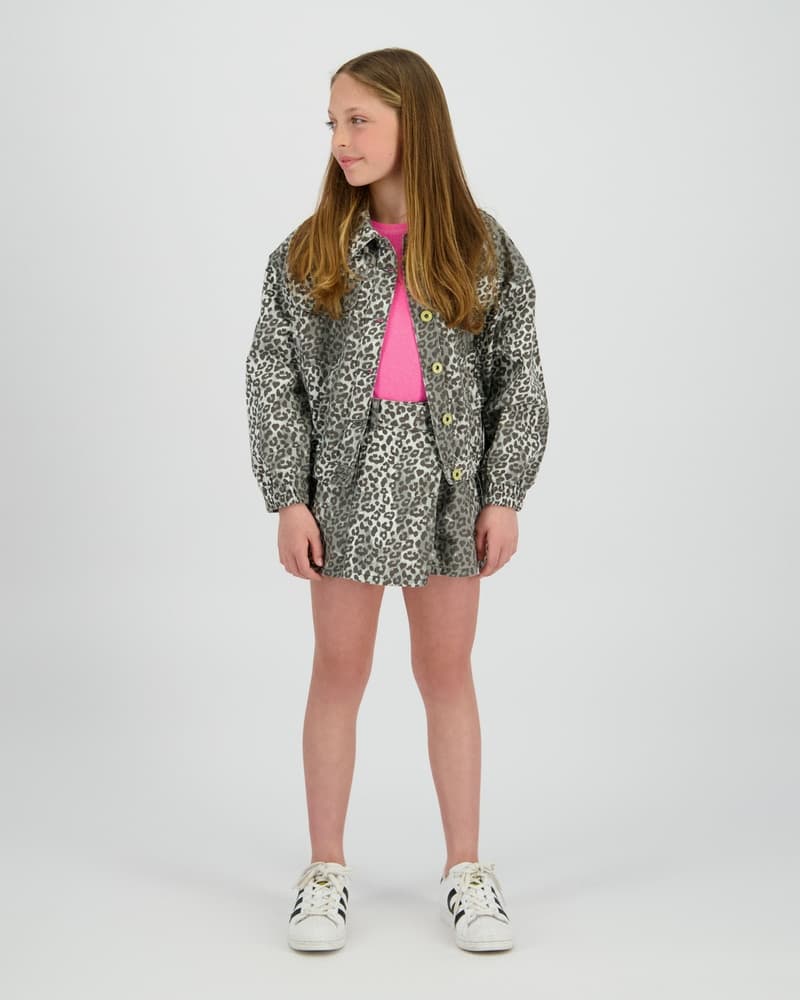 Basic-Crop Rib Tee Roze Basic-Crop Rib Tee Roze