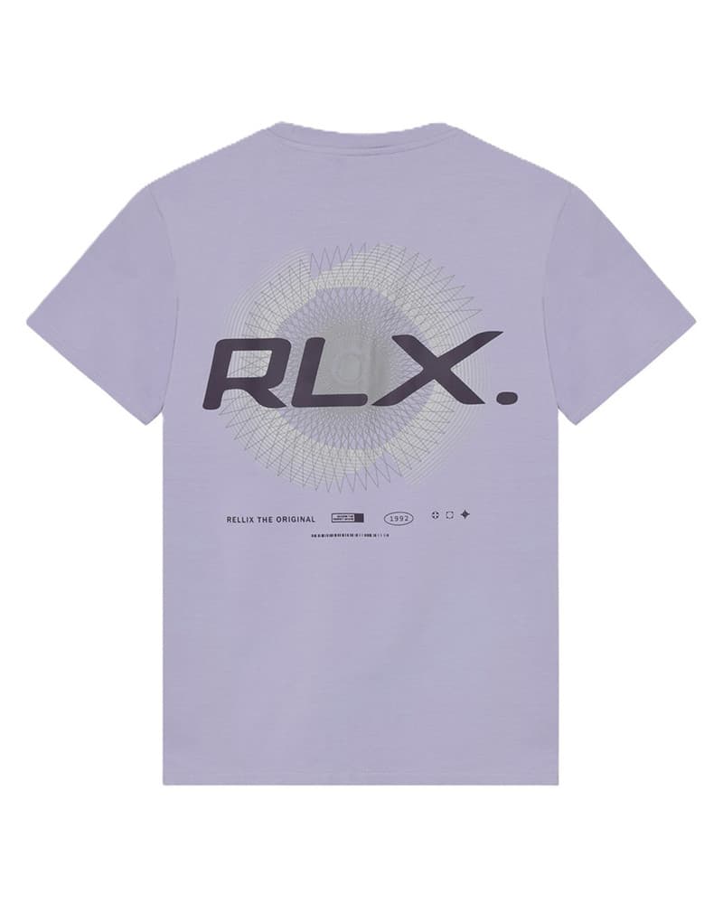 T-Shirt RLX Backprint Purple Circle Paars T-Shirt RLX Backprint Purple Circle Paars