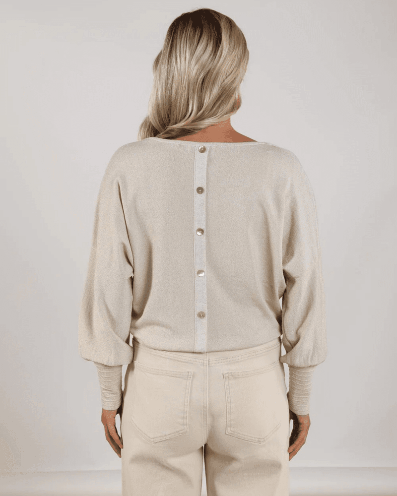 Jorien Pullover Lurex Zand Jorien Pullover Lurex Zand