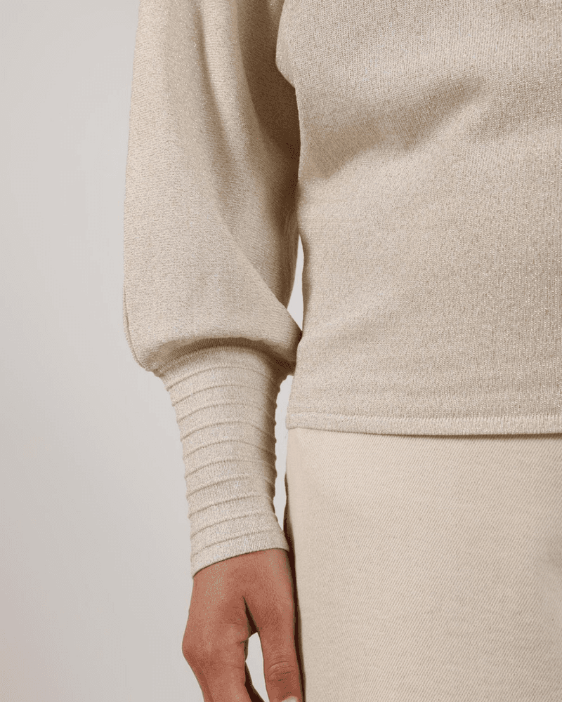 Jorien Pullover Lurex Zand Jorien Pullover Lurex Zand