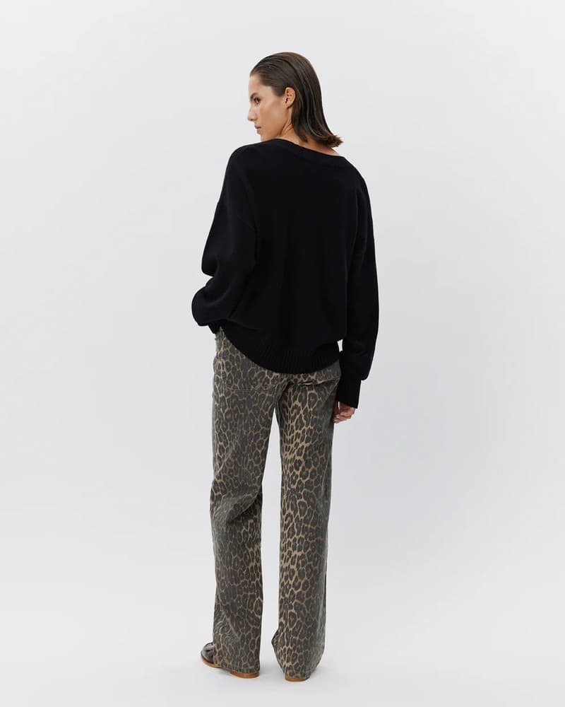 SIENNASW LEOPARD TROUSERS Bruin 1 SIENNASW LEOPARD TROUSERS Bruin 1
