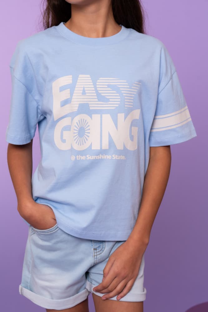 T-shirt easy going Licht Blauw T-shirt easy going Licht Blauw