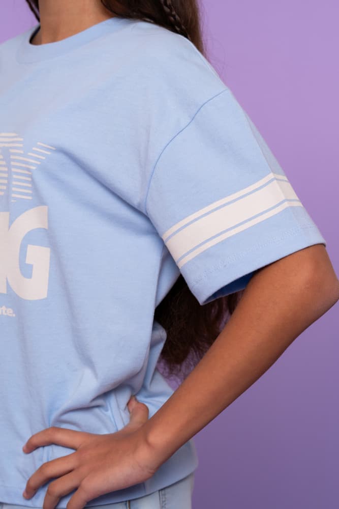 T-shirt easy going Licht Blauw T-shirt easy going Licht Blauw