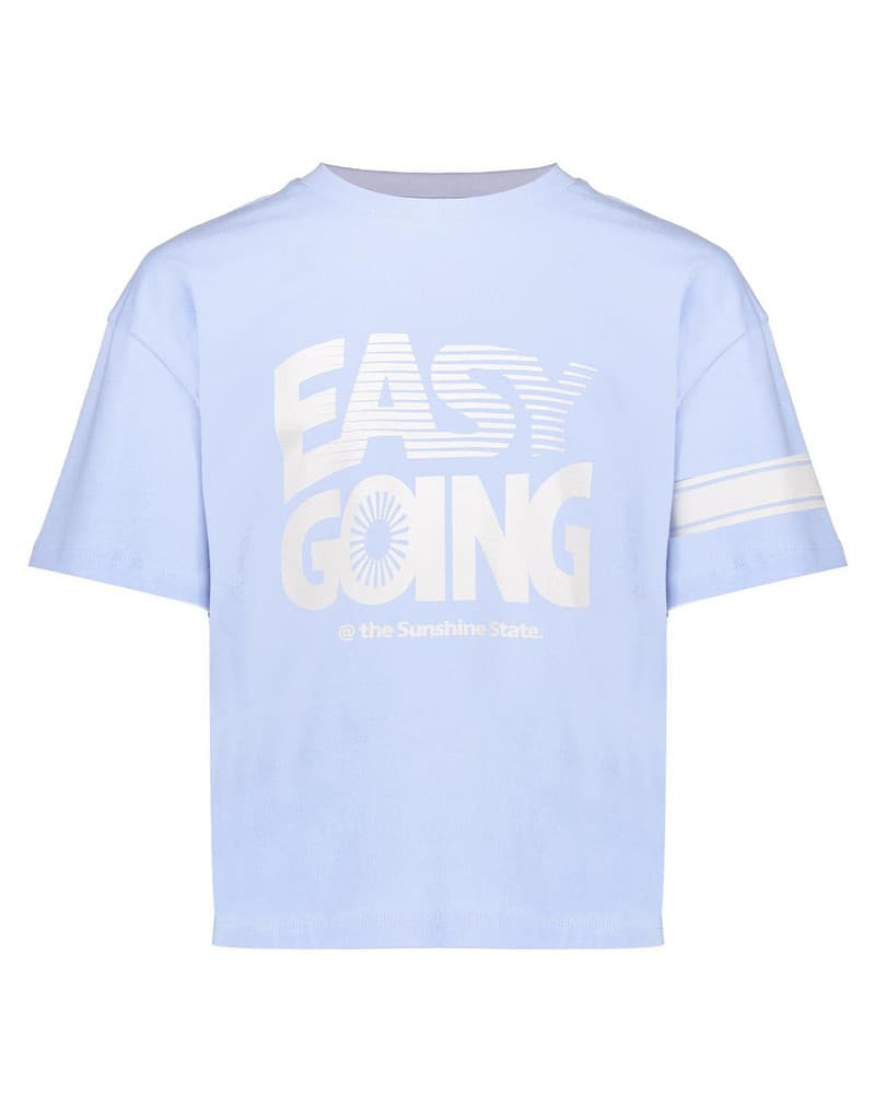 T-shirt easy going Licht Blauw T-shirt easy going Licht Blauw