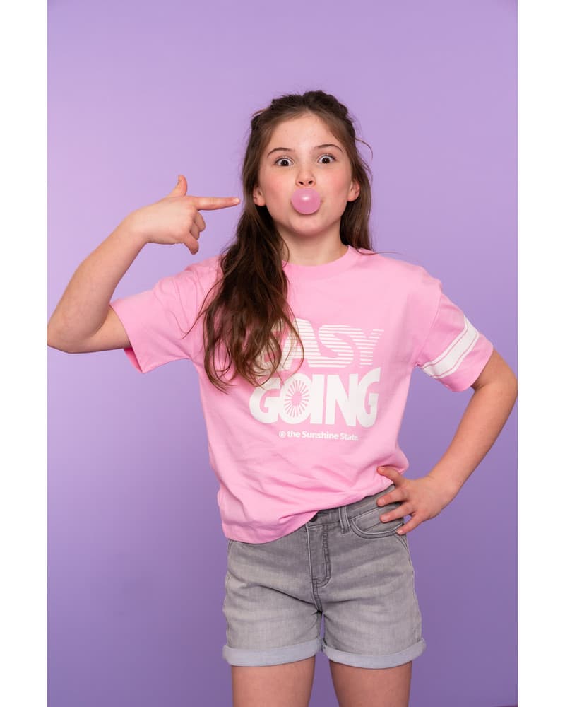 T-shirt easy going Roze T-shirt easy going Roze