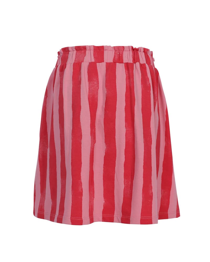 Little Striped Sweat Skirt Painted Roze Little Striped Sweat Skirt Painted Roze
