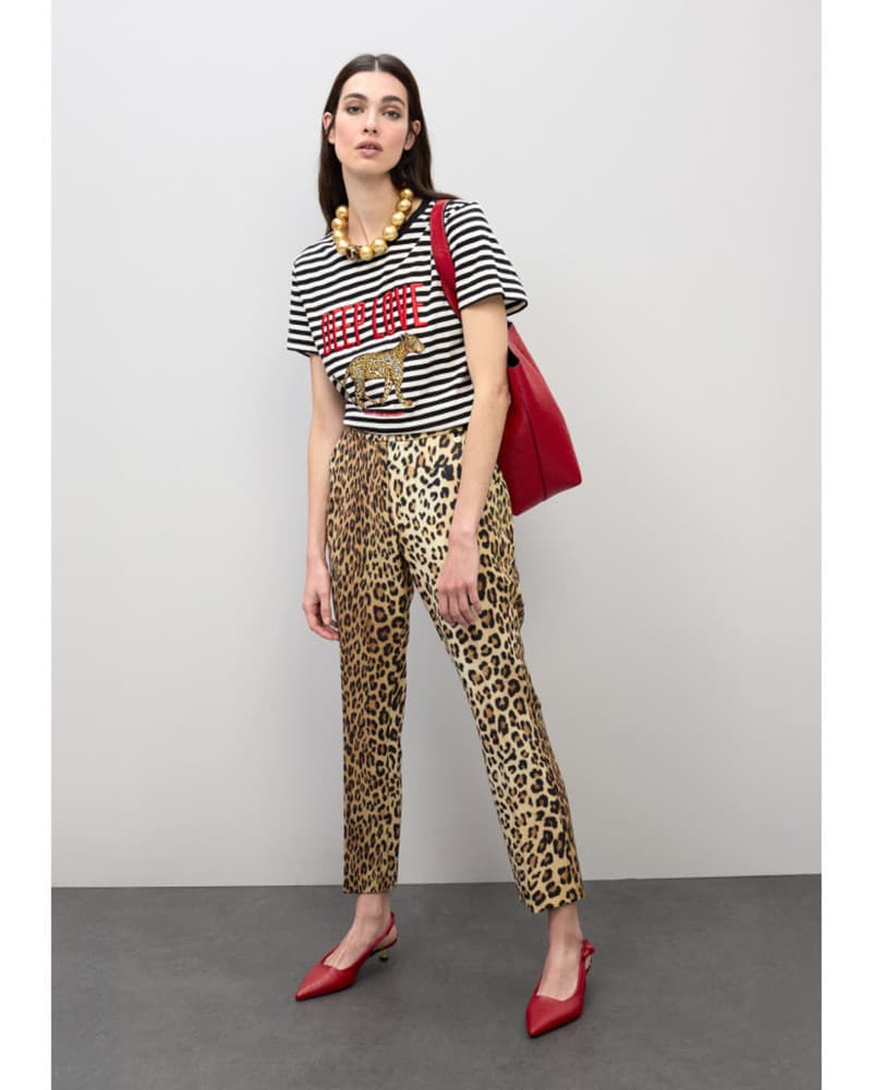 Animal Print cropped Trouser Bruin 1 Animal Print cropped Trouser Bruin 1