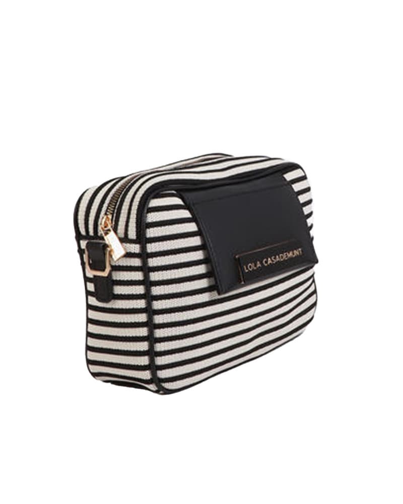 Striped Crossbody Bag Zwart 1 Striped Crossbody Bag Zwart 1