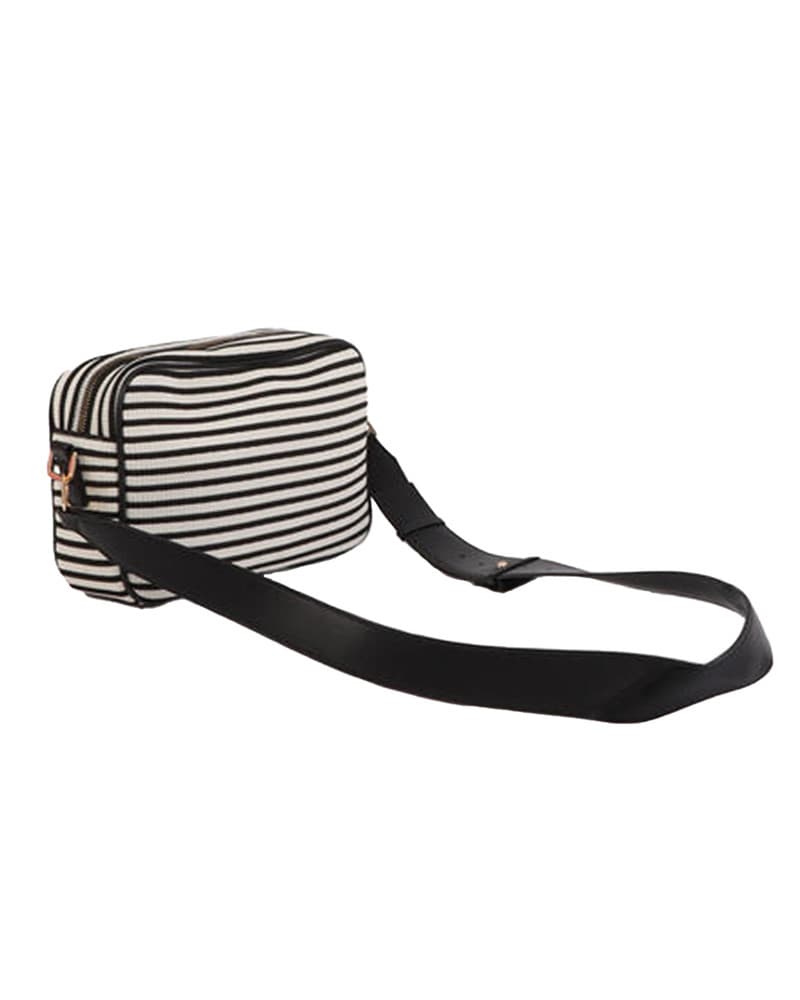 Striped Crossbody Bag Zwart 1 Striped Crossbody Bag Zwart 1