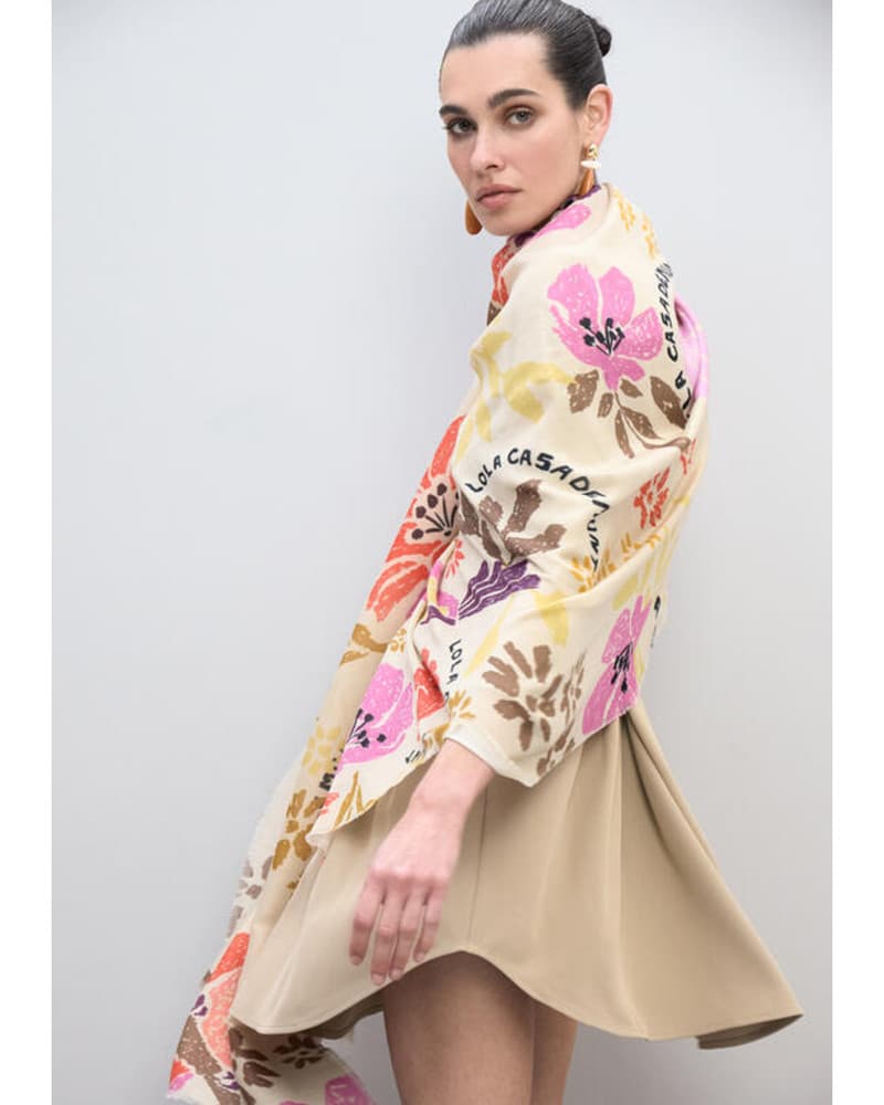 Scarf With Floral Print Scarf With Floral Print