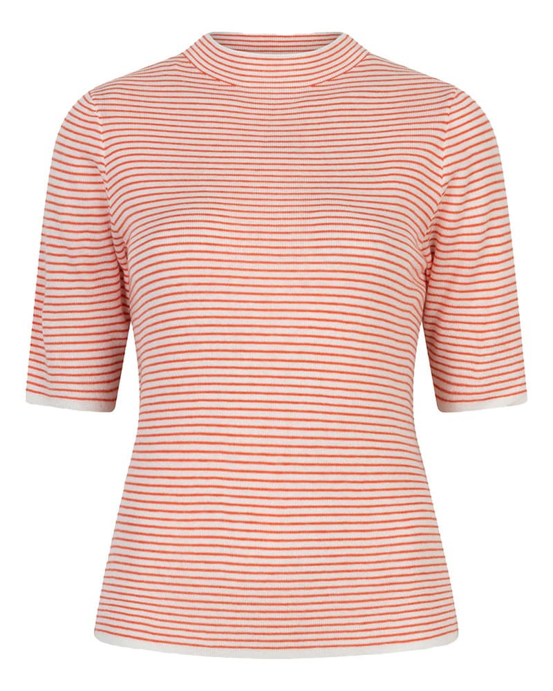 Sweater s/slve striped Rood Sweater s/slve striped Rood