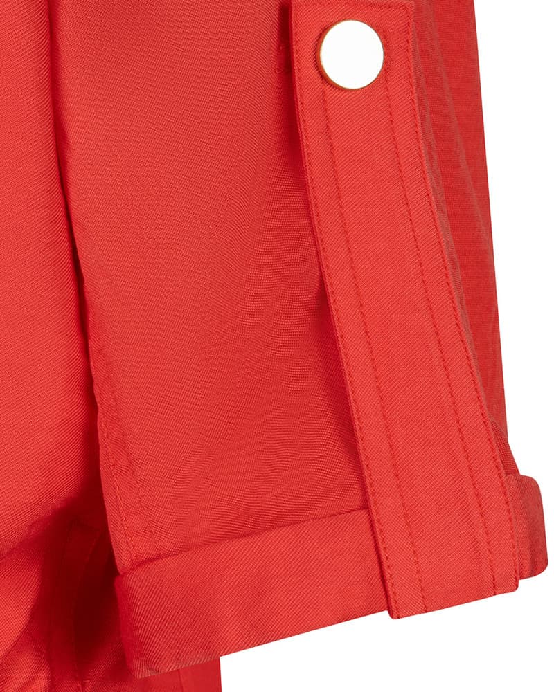 Jacket s/slve slub Rood Jacket s/slve slub Rood