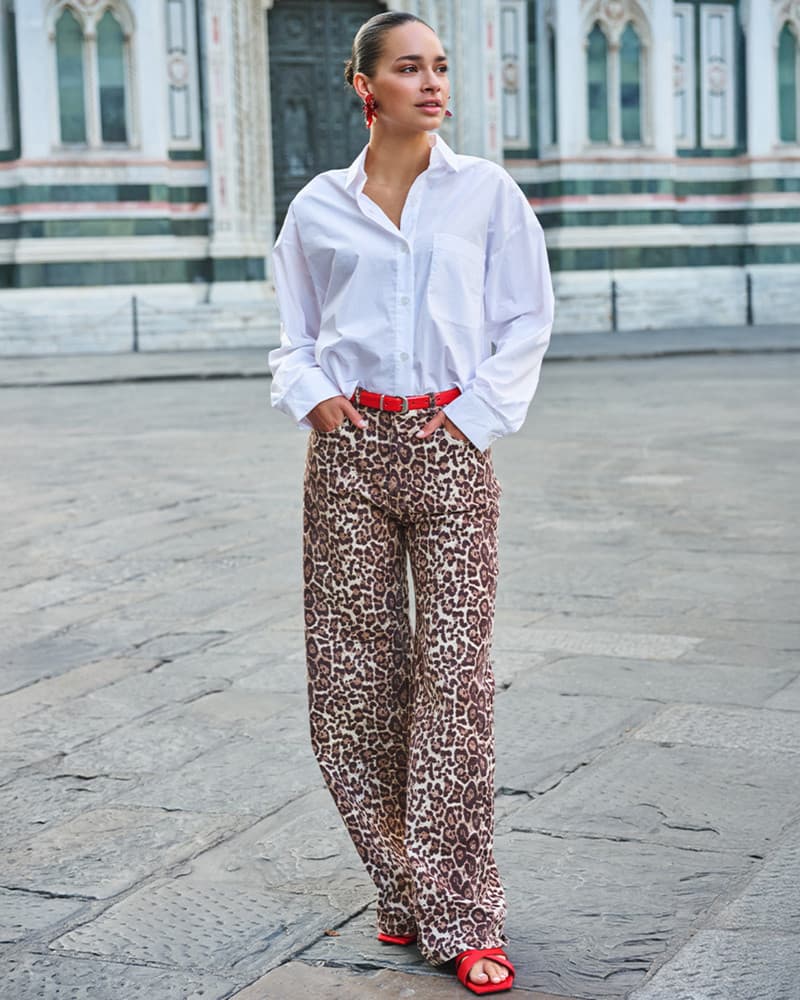 Trousers jeans scarlet leopard Bruin 1 Trousers jeans scarlet leopard Bruin 1
