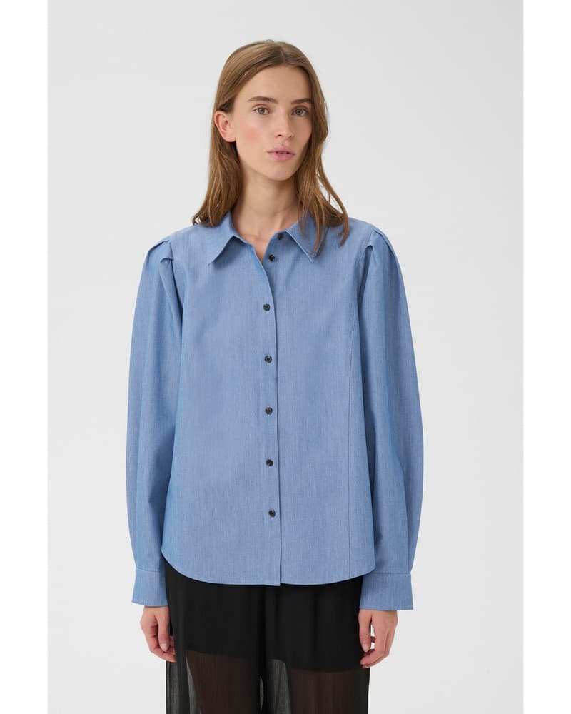 KBRo Solid Shirt Blauw KBRo Solid Shirt Blauw