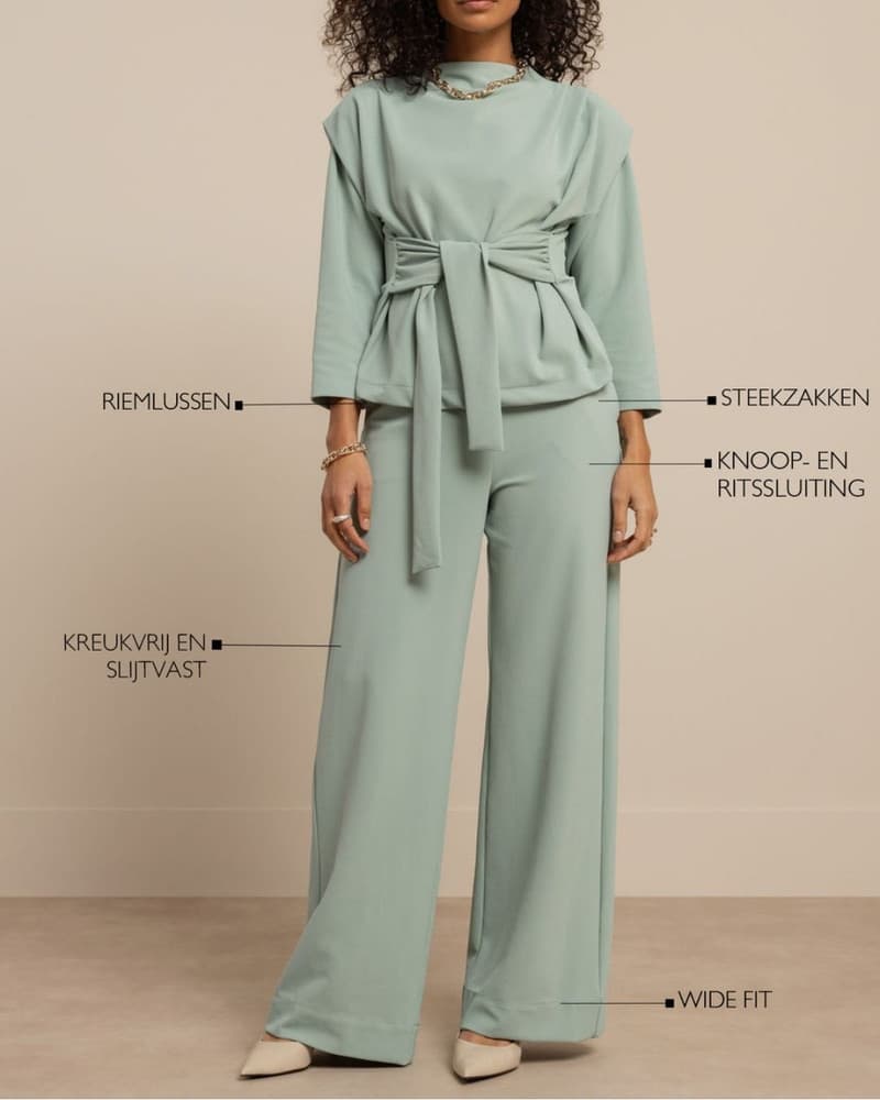 Luz twill trousers Groen Luz twill trousers Groen