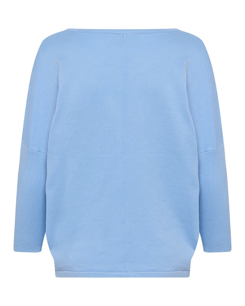 MilaSZ R-Neck Classic Pullover Licht Blauw MilaSZ R-Neck Classic Pullover Licht Blauw