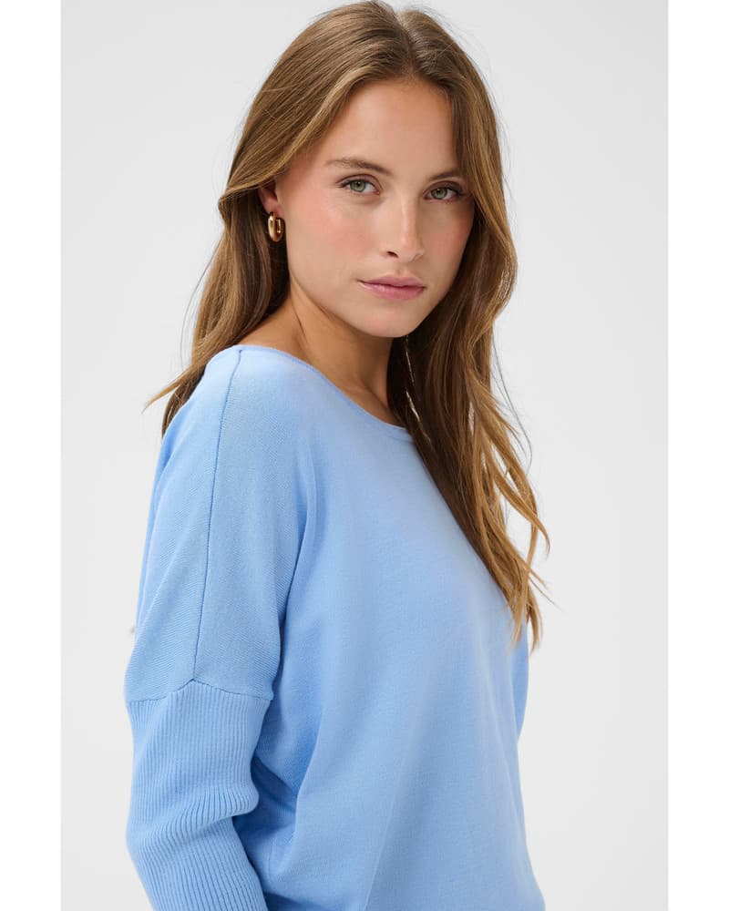 MilaSZ R-Neck Classic Pullover Licht Blauw MilaSZ R-Neck Classic Pullover Licht Blauw