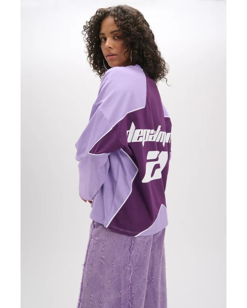 ladies knitted oversized longsleeve BATT Paars ladies knitted oversized longsleeve BATT Paars