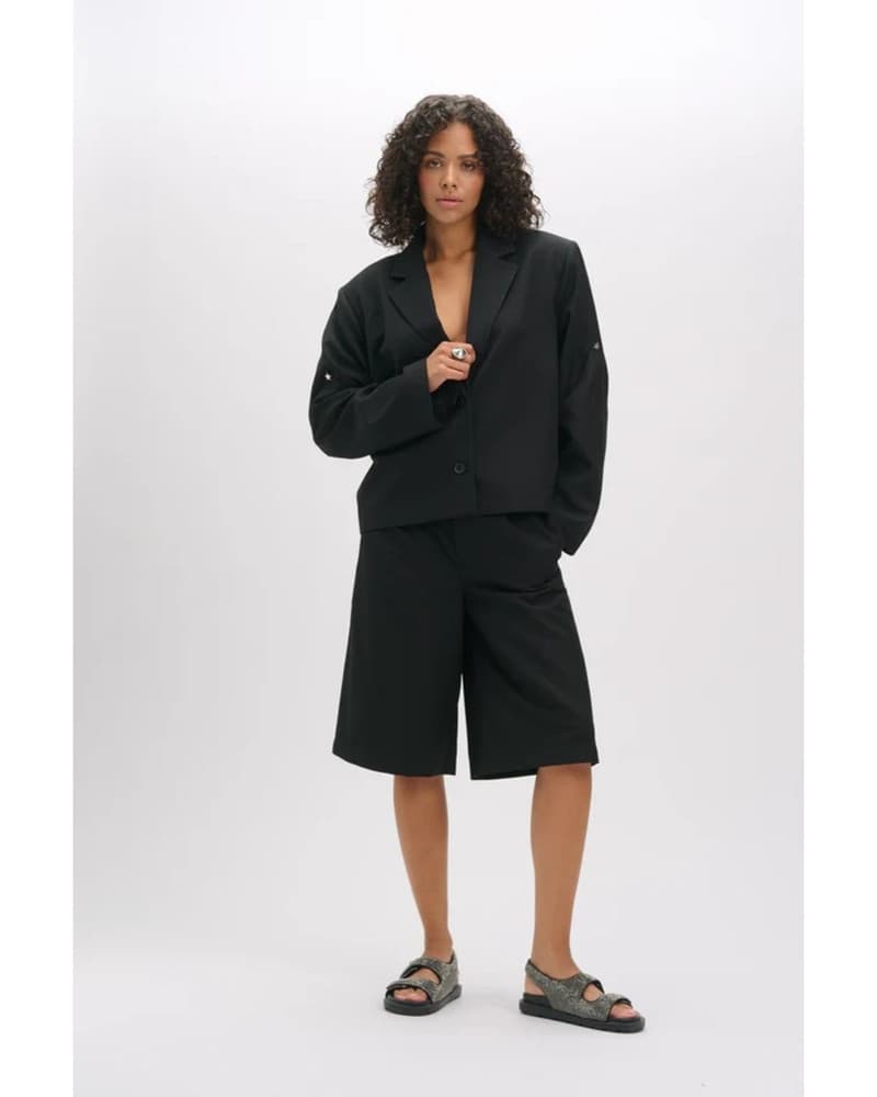 ladies woven jort pants JAYJAY Zwart 1 ladies woven jort pants JAYJAY Zwart 1