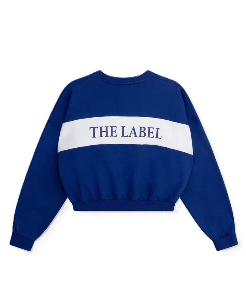 ladies knitted logo tape sweater Blauw ladies knitted logo tape sweater Blauw