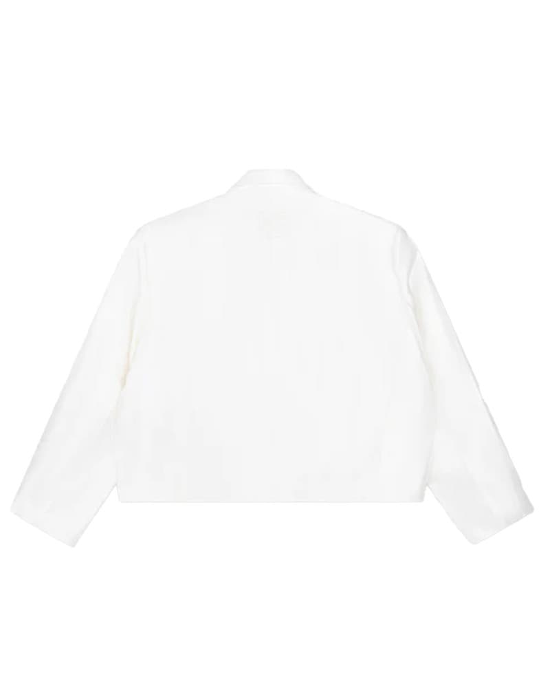 ladies woven cropped blouse MYRA Off White ladies woven cropped blouse MYRA Off White