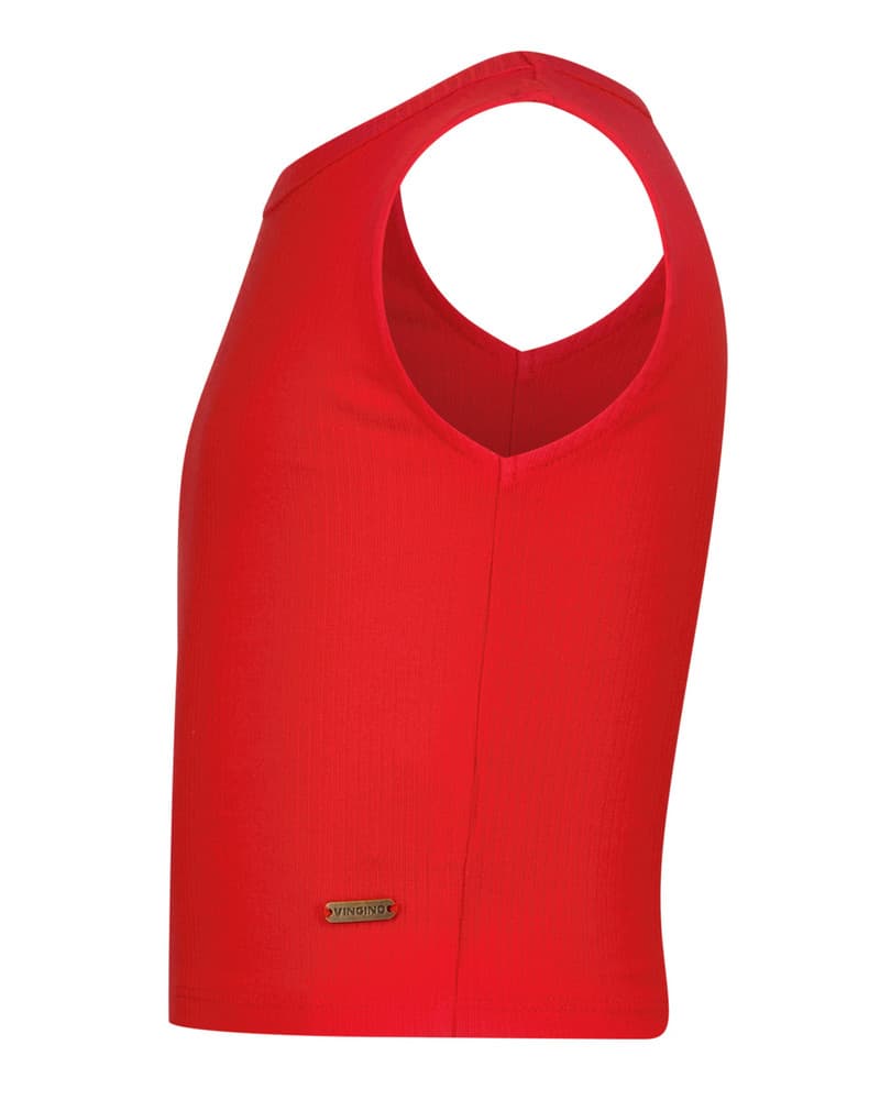 Icon-crop rib top Rood Icon-crop rib top Rood