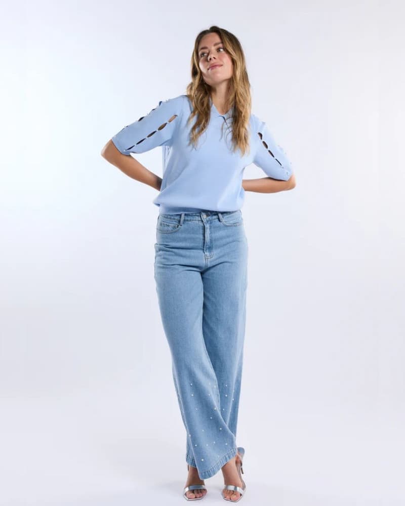 Top Kenzie Blauw Top Kenzie Blauw