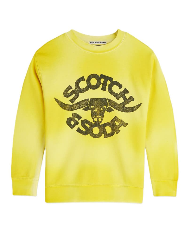 Front and back artwork relaxedfit washed sweatshirt Geel Front and back artwork relaxedfit washed sweatshirt Geel