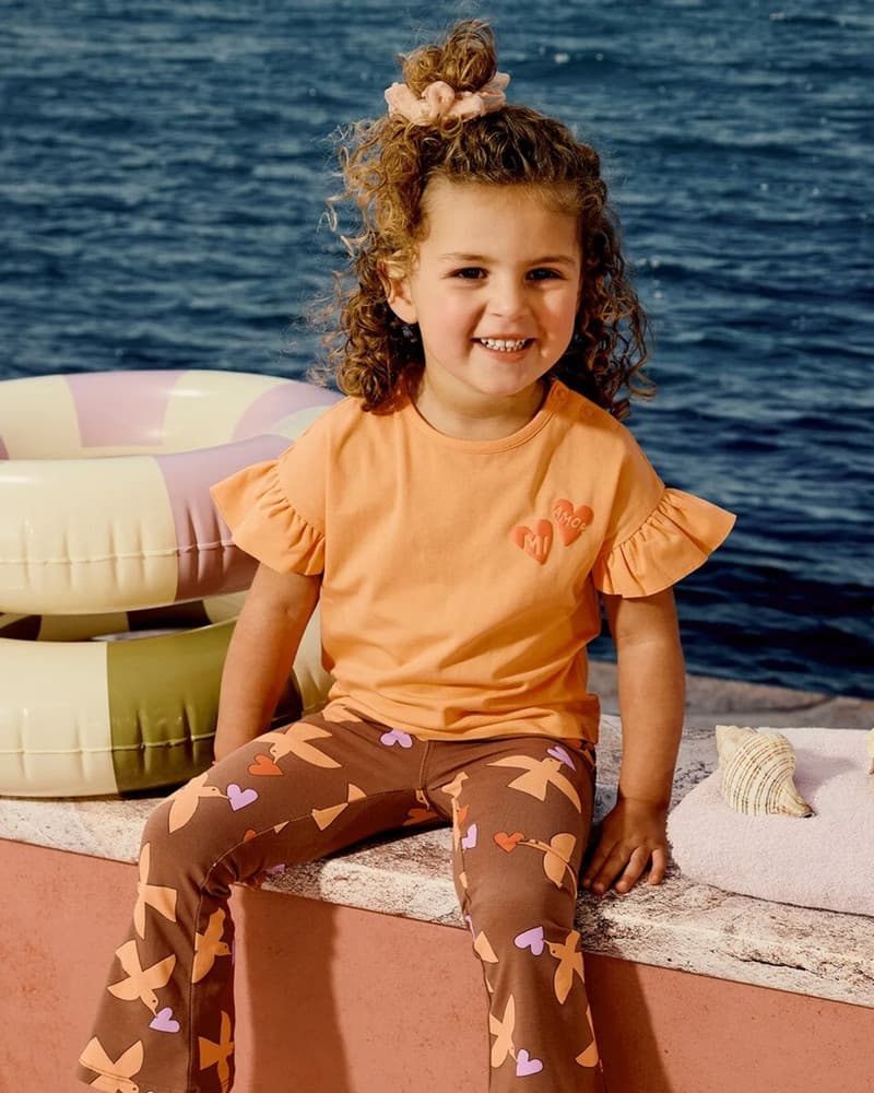 Joy Tee Ruffle Oranje Joy Tee Ruffle Oranje