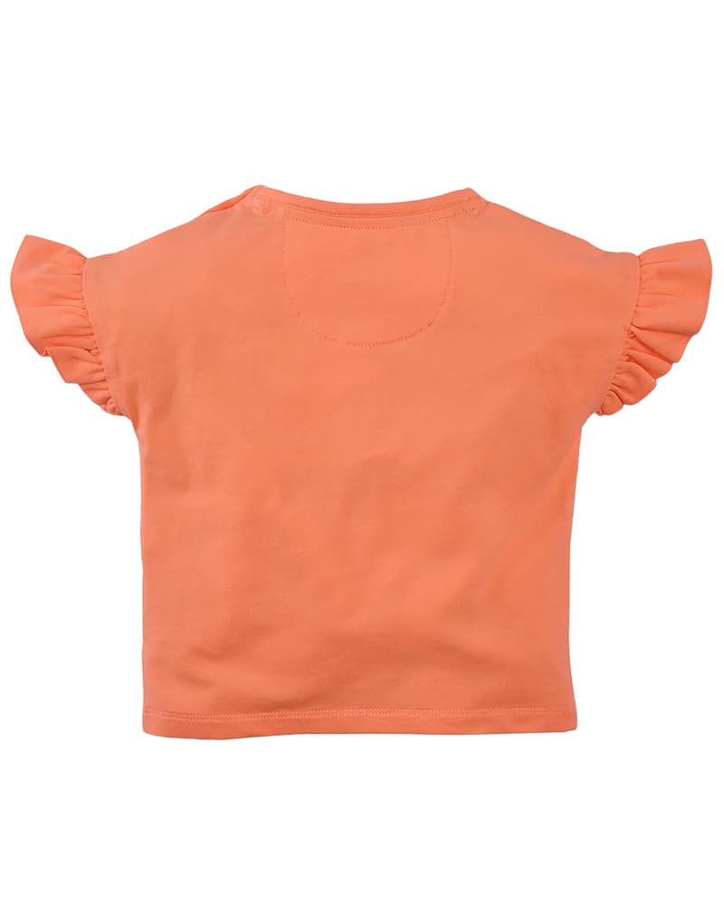 Joy Tee Ruffle Oranje Joy Tee Ruffle Oranje