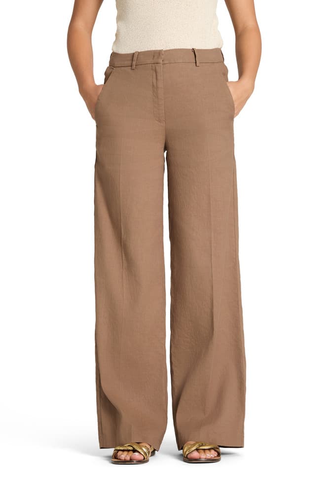 Mira Wide Leg Pantalon Bruin 1 Mira Wide Leg Pantalon Bruin 1