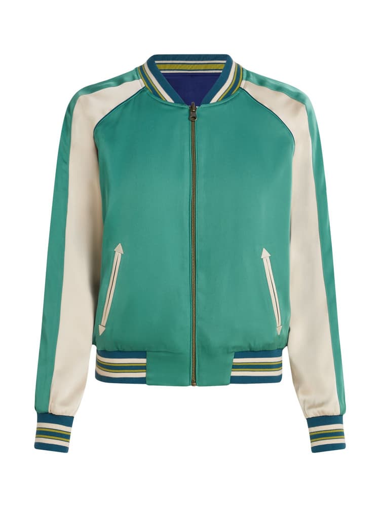 Bomber Jacket Lazou Groen Bomber Jacket Lazou Groen