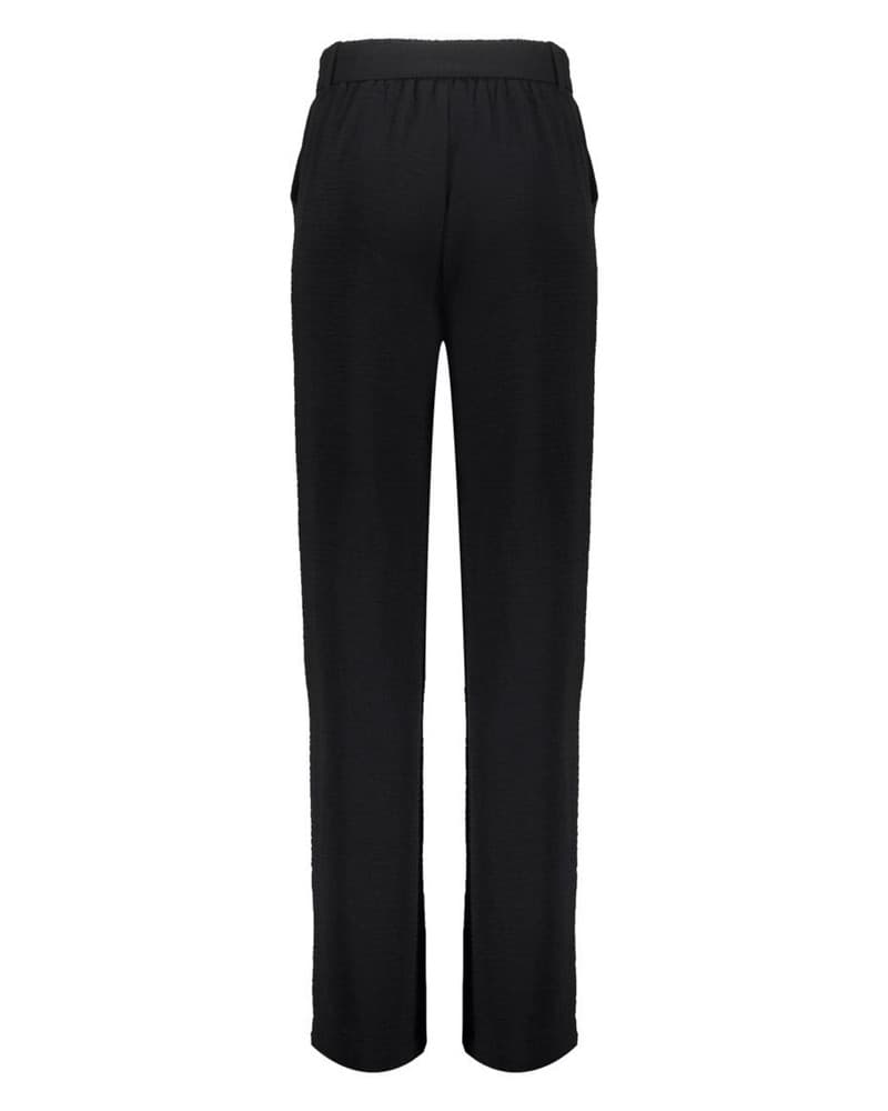 Pants straight crinckle Zwart 1 Pants straight crinckle Zwart 1