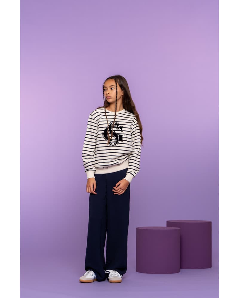 Pants straight crinckle Zwart 1 Pants straight crinckle Zwart 1