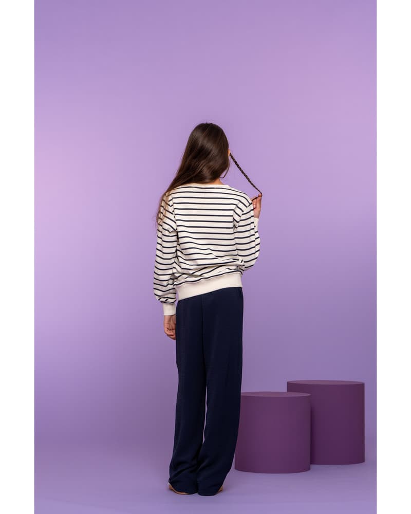 Pants straight crinckle Zwart 1 Pants straight crinckle Zwart 1