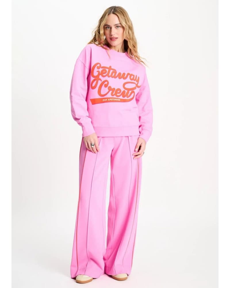 SWEATER - Getaway Crew Pink Roze SWEATER - Getaway Crew Pink Roze