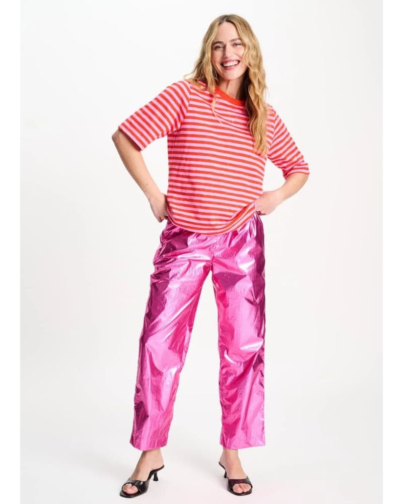 TSHIRT - Stripe Orange Pink Multi TSHIRT - Stripe Orange Pink Multi