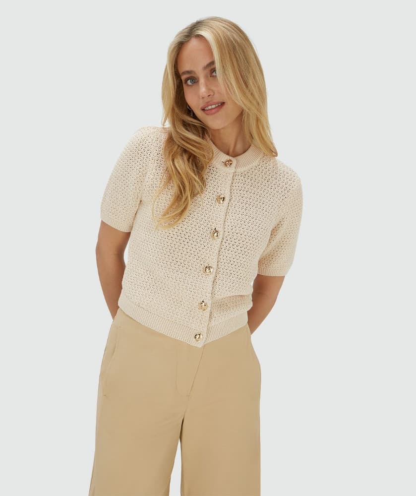 YLIA regular fit vest Ecru YLIA regular fit vest Ecru