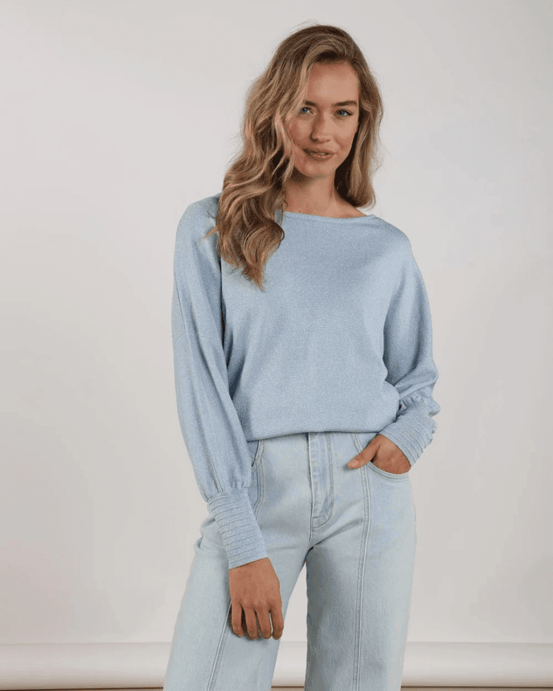 Jorien Pullover Lurex Licht Blauw Jorien Pullover Lurex Licht Blauw
