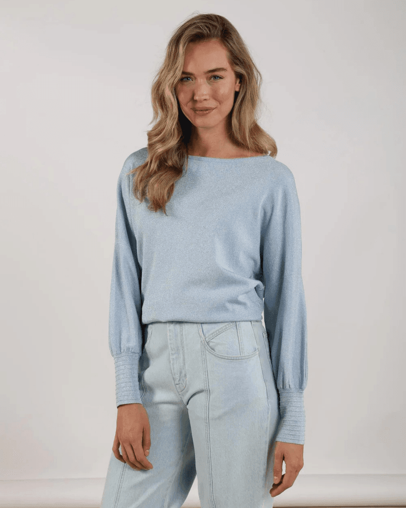 Jorien Pullover Lurex Licht Blauw Jorien Pullover Lurex Licht Blauw