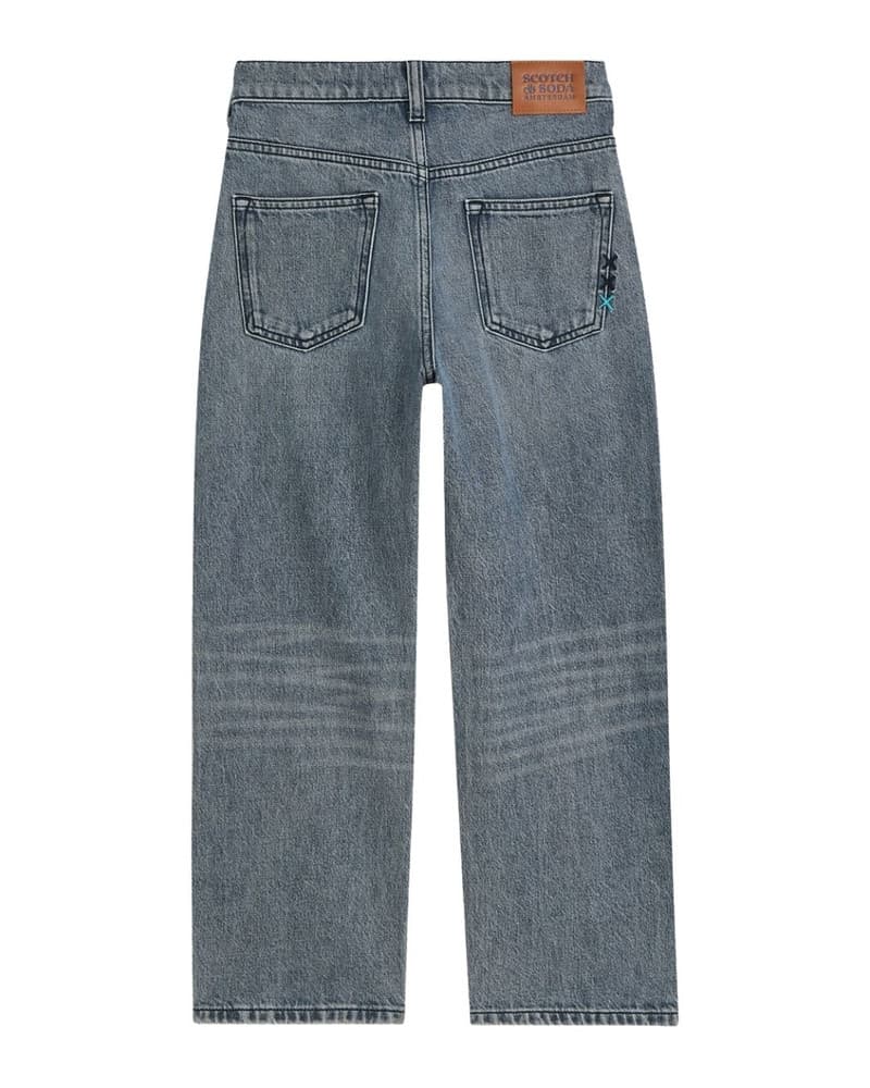 The Daze super wide leg jeans Blauw The Daze super wide leg jeans Blauw