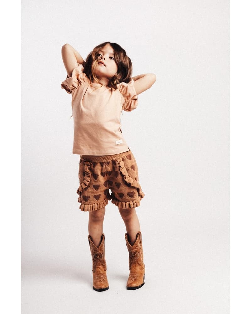 Valencia Tee Puffsleeve Roze Valencia Tee Puffsleeve Roze