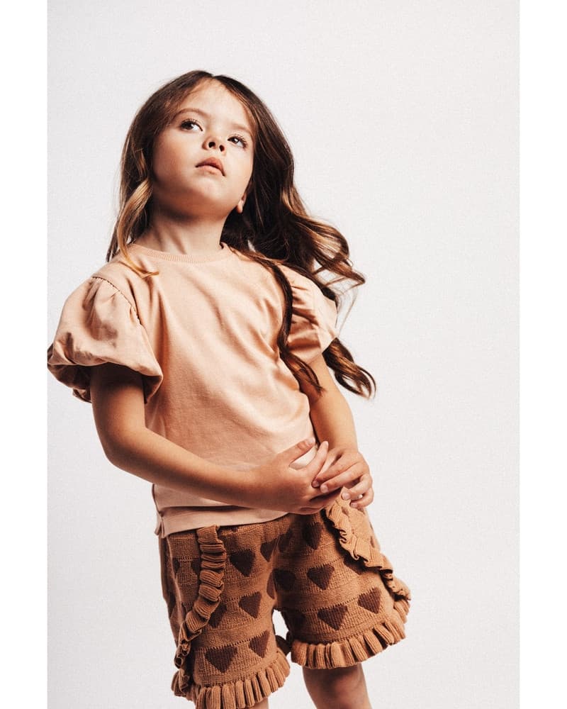 Valencia Tee Puffsleeve Roze Valencia Tee Puffsleeve Roze