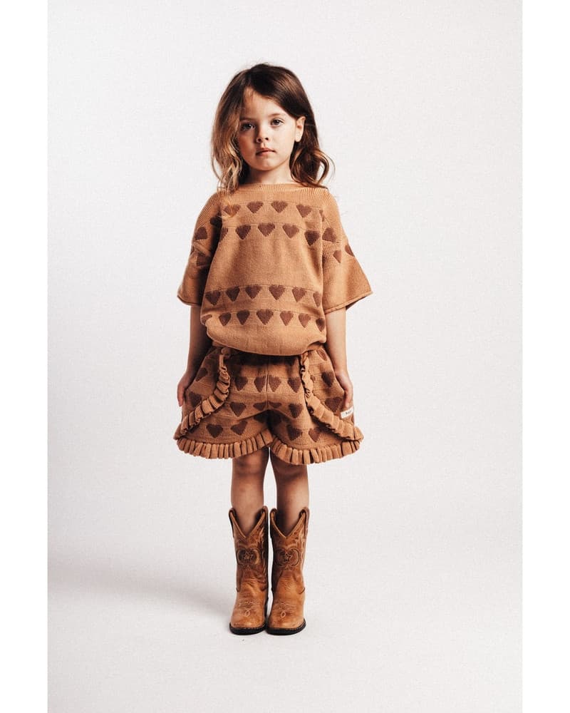 Casares Knit Hearts Bruin 1 Casares Knit Hearts Bruin 1