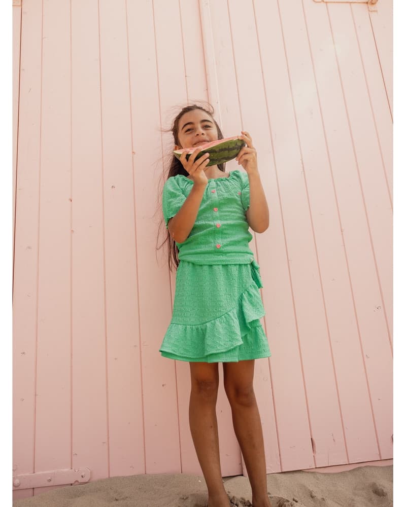 Little Crinckle Skirt Ruffle Groen Little Crinckle Skirt Ruffle Groen
