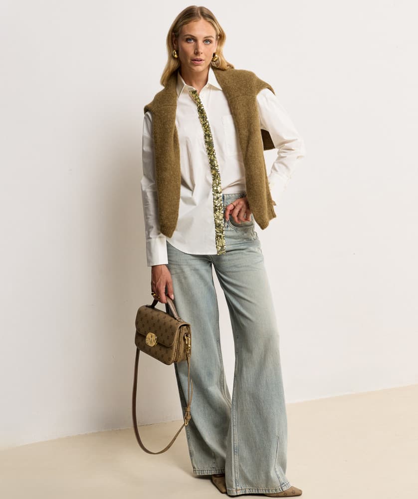 LOUELLA mid rise wide leg jeans Licht Blauw LOUELLA mid rise wide leg jeans Licht Blauw