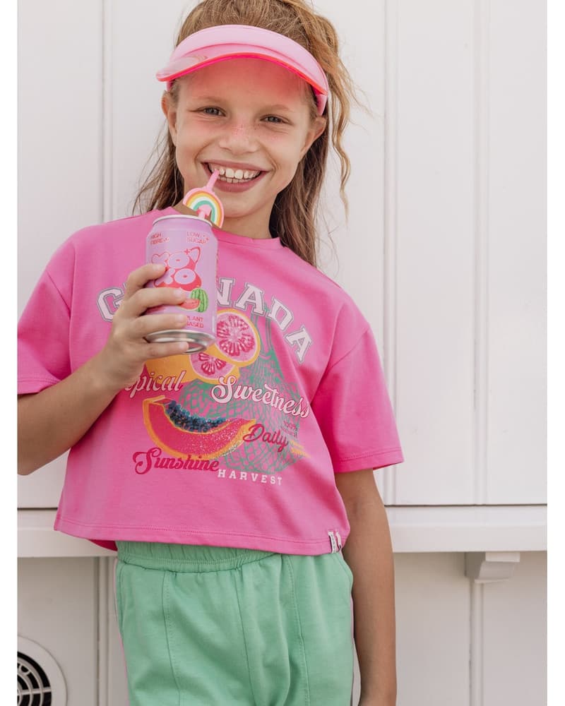 Little T-shirt SS Granada Roze Little T-shirt SS Granada Roze